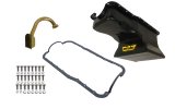 Weiand Oil Pan Packages 5024WND Pan, Wet, Front Sump, 7.00 qts., Steel, Black, 10.125 in. Depth, Pickup, Ford, Small Block Windsor, Kit thumbnail 2