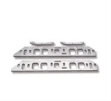 Weiand Intake Manifold Spacer Plates 8206 Spacers, Manifold, Aluminum, Natural, 10.20 in. Height, Chevy, Big Block, Oval Port Heads, Pair thumbnail 1
