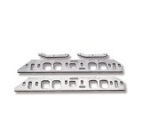 Weiand Intake Manifold Spacer Plates 8206 Spacers, Manifold, Aluminum, Natural, 10.20 in. Height, Chevy, Big Block, Oval Port Heads, Pair thumbnail 2