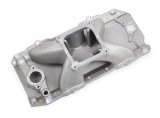 Weiand Track Warrior Intake Manifolds 7621 Manifold, Warrior, Single Plane, Aluminum, Natural, Dominator, Chevy, Big Block, Oval Port, Each thumbnail 1