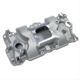 Weiand X-CELerator Intake Manifolds 7547-1 Manifold, X-CELerator, Single Plane, Aluminum, Natural, Square Bore, Chevy, Small Block, Each thumbnail 2