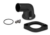 Weiand Aluminum Water Necks 6255 Neck, Aluminum, Black Ceramic, 75 Degree, Chevy, Big/Small Block, Each thumbnail 3