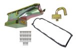 Weiand Oil Pan Packages 5033WND Pan, Wet, Rear Sump, 6.00 qts., Steel, Zinc Iridited, 8.250 in. Depth, Pickup, Chevy, Big Block, Kit thumbnail 1