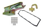 Weiand Oil Pan Packages 5033WND Pan, Wet, Rear Sump, 6.00 qts., Steel, Zinc Iridited, 8.250 in. Depth, Pickup, Chevy, Big Block, Kit thumbnail 2