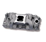 Weiand Stealth Intake Manifolds for 1974 BEL AIR, MONTE CARLO - 8019 Manifold, Stealth, Dual Plane, Aluminum, Natural, Square Bore, Chevy, Big Block, Oval Port, Each thumbnail 4