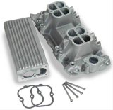 Weiand Stealth Ram EFI Intake Manifolds 7540 Manifold, EFI, Aluminum, Natural, Multi-Port, Chevy, Small Block, Each thumbnail 1