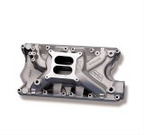 Weiand Stealth Intake Manifolds 8023WND Manifold, Stealth, Dual Plane, Aluminum, Natural, Square Bore, Ford, 351W, Each thumbnail 3