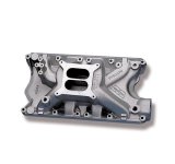 Weiand Stealth Intake Manifolds 8023WND Manifold, Stealth, Dual Plane, Aluminum, Natural, Square Bore, Ford, 351W, Each thumbnail 4