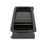 Weiand Oil Pan Packages 5042WND Pan, Fabricated, Aluminum, Black, 7 Quart, Front Sump, Chevy, LS, Kit thumbnail 1