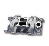 Weiand Action Plus Intake Manifolds 8007WND Manifold, Action+Plus, Dual Plane, Aluminum, Natural, Square/Spread Bore, Dodge, Small Block LA, Each thumbnail 4