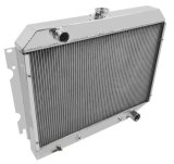Frostbite Performance Cooling Aluminum Radiators FB225 Radiator, Aluminum, Polished, Downflow, 2 Row, Dodge, Plymouth, Each thumbnail 1