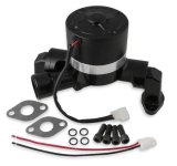 Frostbite Electric Water Pumps 22-134 Pump, Billet Aluminum, Black Finish, 50gpm, Chevy, Each thumbnail 1
