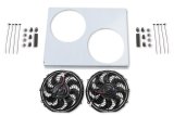 10 Inch 1,300 CFM Frostbite Fan and Shroud High Performance Packages FB509H Electric Fan, Dual, in. Diameter, Puller, cfm, Aluminum Shroud, 17.00 in. Height, 20.75 Width, Kit thumbnail 4