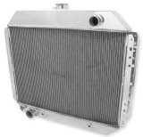 Frostbite Performance Cooling Aluminum Radiators FB159 Radiator, Aluminum, 2-Row, Polished, Downflow, Ford, Each thumbnail 1