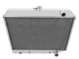 Frostbite Performance Cooling Aluminum Radiators FB700 Radiator, Aluminum, Polished, 3-Row, Downflow, Dodge, Plymouth, Each thumbnail 2