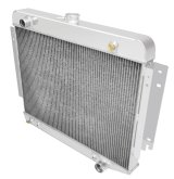 Frostbite Performance Cooling Aluminum Radiators FB708 Radiator, Aluminum, 3-Row, Polished, Downflow, Dodge, Each thumbnail 1