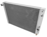 Frostbite Performance Cooling Aluminum Radiators FB257 Radiator, Performance, Aluminum, Polished, Crossflow, 3 Row, Transmission Cooler, Chevrolet, Each thumbnail 1