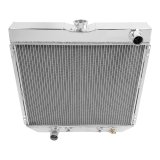 Frostbite Performance Cooling Aluminum Radiators FB130 Radiator, Aluminum, 3-Row, Polished, Downflow, Ford, Mercury, Each thumbnail 1