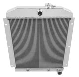 Frostbite Performance Cooling Aluminum Radiators FB101 Radiator, Aluminum, 3-Row, Polished, Downflow, Chevy, Each thumbnail 1