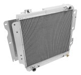 Frostbite Performance Cooling Aluminum Radiators FB174 Radiator, Aluminum, 3-Row, Polished, Downflow, Jeep, Each thumbnail 1