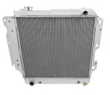 Frostbite Performance Cooling Aluminum Radiators FB174 Radiator, Aluminum, 3-Row, Polished, Downflow, Jeep, Each thumbnail 2