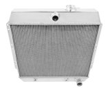 Frostbite Performance Cooling Aluminum Radiators FB229 Radiator, Aluminum, 3-Row, Downflow, 23.75 in. Height, 25.12 in. Width, 2.20 in. Core, Transmission Cooler, Polished, Chevy, L6, Each thumbnail 2