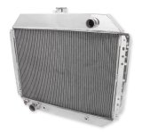 Frostbite Performance Cooling Aluminum Radiators FB161 Radiator, Aluminum, 4-Row, Polished, Downflow, Ford, Each thumbnail 1