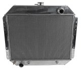 Frostbite Performance Cooling Aluminum Radiators FB160 Radiator, Aluminum, 3-Row, Polished, Downflow, Ford, Each thumbnail 2