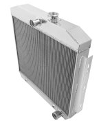 Frostbite Performance Cooling Aluminum Radiators FB108 Radiator, Aluminum, 4-Row, Polished, Downflow, Chevy, Each thumbnail 2