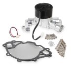 Frostbite Electric Water Pumps 22-117 Pumps, Electric, 35 Flow Rate At 12 V, 42 Flow Rate At 16 V, 8.00 amps, Aluminum, Polished, AC, DeTomaso, Ford, Lincoln, Mercury, Sunbeam, Each thumbnail 1