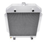 Frostbite Performance Cooling Aluminum Radiators FB209 Radiators, Downflow, 3-row, Aluminum, Polished, Ford, Each thumbnail 2