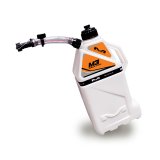 4 Gallons Matrix Concepts M3 Utility Can M3-106 Jug, Cans, Gallons, White, White/Orange Decal, Each thumbnail 2