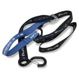 Matrix Concepts E-Series Tie-Down Straps E1-103 Straps, E-Series, 400 lbs. Working Load, Cambuckle, Black/Blue, Logo, 1.00 in. Width, 70.00 in. Length, Pair thumbnail 1