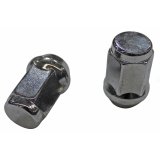 Rocket Racing Standard Lug Nuts C1702H-SET Nuts, Conical Seat, Bulge, 7/16 in. x 20 RH in. Closed End, Chrome Plated, Set of 20 thumbnail 1