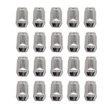 Rocket Racing Standard Lug Nuts C1704H-SET Nuts, Conical Seat, Bulge, 1/2 in. x 20 RH in. Closed End, Chrome Plated, Set of 20 thumbnail 1