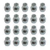 Rocket Racing Standard Lug Nuts C7804-0-SET Nuts, Standard, ET/Ultra - Conical Seat - 60 degree with Shank, Open End Design, 1/2 in.-20 Thread Size, Steel, Chrome, Set of 20 thumbnail 1