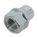 Rocket Racing Standard Lug Nuts C7804-0-SET Nuts, Standard, ET/Ultra - Conical Seat - 60 degree with Shank, Open End Design, 1/2 in.-20 Thread Size, Steel, Chrome, Set of 20 thumbnail 2