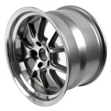 Rocket Racing Attack Titanium Machined Wheels 18x11 Wheel, Machined, 18 in. x 11 in., Aluminum, Silver, Machined, 6.50 in. Backspace, 5 x 4 3/4 in. Bolt Pattern, Each thumbnail 1