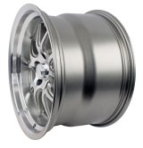 Rocket Racing Attack Titanium Machined Wheels 18x11 Wheel, Machined, 18 in. x 11 in., Aluminum, Silver, Machined, 6 in. Backspace, 5 x 4 3/4 in. Bolt Pattern, Each thumbnail 2