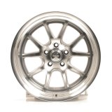 Rocket Racing Attack Titanium Machined Wheels 18x12 Wheel, Attack, Aluminum, Machined, Accents, 18 in. x 12 in., 5 x 4.75 in. Bolt Circle, 5.50 in. Backspace thumbnail 2