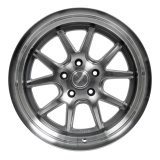 Rocket Racing Attack Titanium Machined Wheels 18x9 Wheel, Machined, 18 in. x 9 in., Aluminum, Silver, Machined, 6 in. Backspace, 5 x 4 3/4 in. Bolt Pattern, Each thumbnail 1