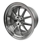 Rocket Racing Attack Titanium Machined Wheels 20x12 Wheel, Machined, Aluminum, Silver, 20 in. x 12.0 in., 5 x 4.75 in./120.65mm Bolt Circle, 6.00 in. Backspacing, Each thumbnail 1