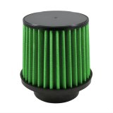 Green Filter High Performance Universal Air Filters 2356 Filter, Conical Flanged, Woven Cotton, Green, 3.500 in. Inlet Flange, 5.00 in. Length, Each thumbnail 1