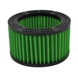 Green Filter High Performance Factory Replacement Air Filters 7198 Filter, Round, 5.375 in. Outer Diameter, 3.750 in. Inner Diameter, 3.188 in. Height, Green, Cotton Gauze, Oiled, Reusable, Chevy, Each thumbnail 1