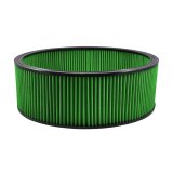 Green Filter High Performance Universal Air Filters 7113 Filter, Round, Woven Cotton, Green, 16.25 in. Diameter, 7.00 in. Height, Each thumbnail 2