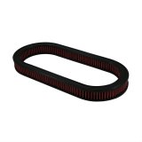Green Filter High Performance Universal Air Filters 4027 Filter, Oval, Woven Cotton, Red, 9.620 in. Diameter, 2.00 in. Height, Each thumbnail 1