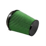 Green Filter High Performance Universal Air Filters 2114 Filter, Conical Flanged, Woven Cotton, Green, 4.00 in. Inlet Flange Diameter, 6.00 in. Length, Each thumbnail 1