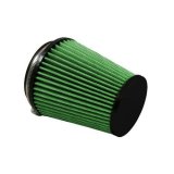 Green Filter High Performance Universal Air Filters 2114 Filter, Conical Flanged, Woven Cotton, Green, 4.00 in. Inlet Flange Diameter, 6.00 in. Length, Each thumbnail 2