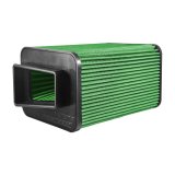 Green Filter High Performance Replacement Air Filters 7212 Filter, Rectangular, Cotton Gauze, Green, 7.85 in. Diameter, 10.00 in. Height, 4.00 in. Inlet Flange Diameter, Each thumbnail 1
