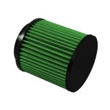 Green Filter High Performance Universal Air Filters 2061 Filter, Round Flanged, Woven Cotton, Green, 3.00 in. Inlet Flange Diameter, 5.00 in. Length, Each thumbnail 1